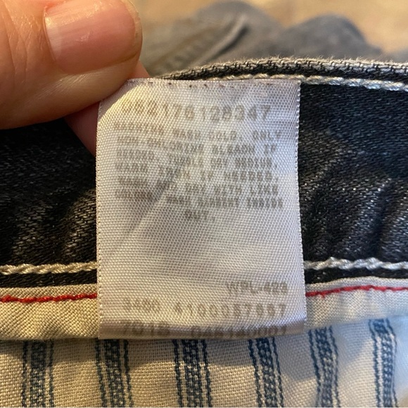 LEVI’S 514 Men Gray Slim Straight Denim Jeans Size 40-Been Hemmed - Picture 7 of 7